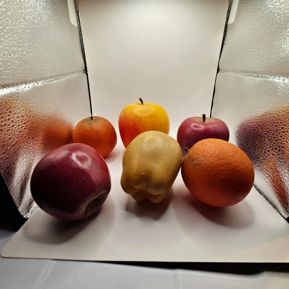 Unbranded Artificial Fruit Set 6-Piece Vintage Decorative Apples Oranges Pear